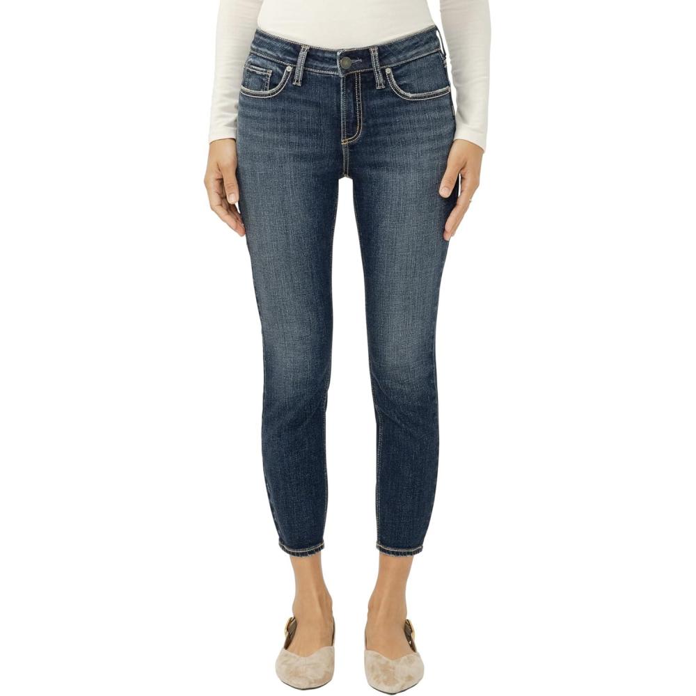 image:imageSilver Jeans Co Womens Elyse Mid Rise Comfort Fit Capri JeansBonnie