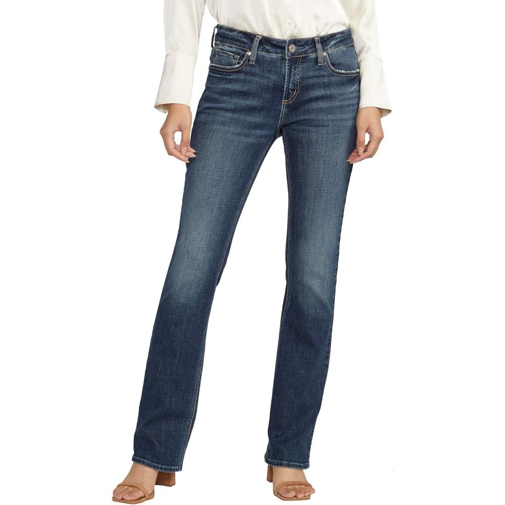 image:imageSilver Jeans Co Womens Elyse Mid Rise Comfort Fit Slim Bootcut JeansIndigo