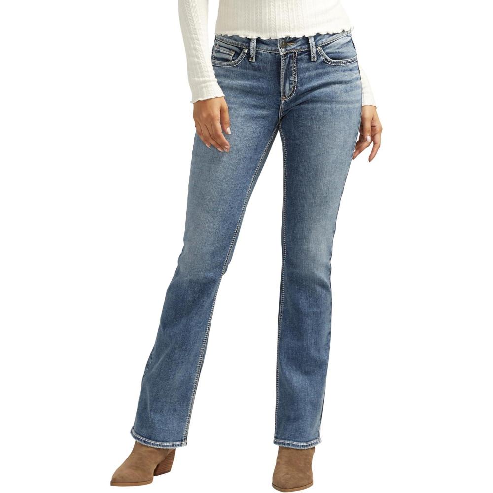 image:imageSilver Jeans Co Womens Elyse Mid Rise Comfort Fit Slim Bootcut JeansMed Wash