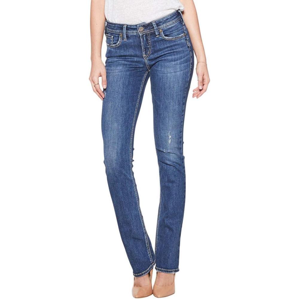 image:imageSilver Jeans Co Womens Elyse Mid Rise Slim Bootcut Jeans LegacyMedium Dark Indigo