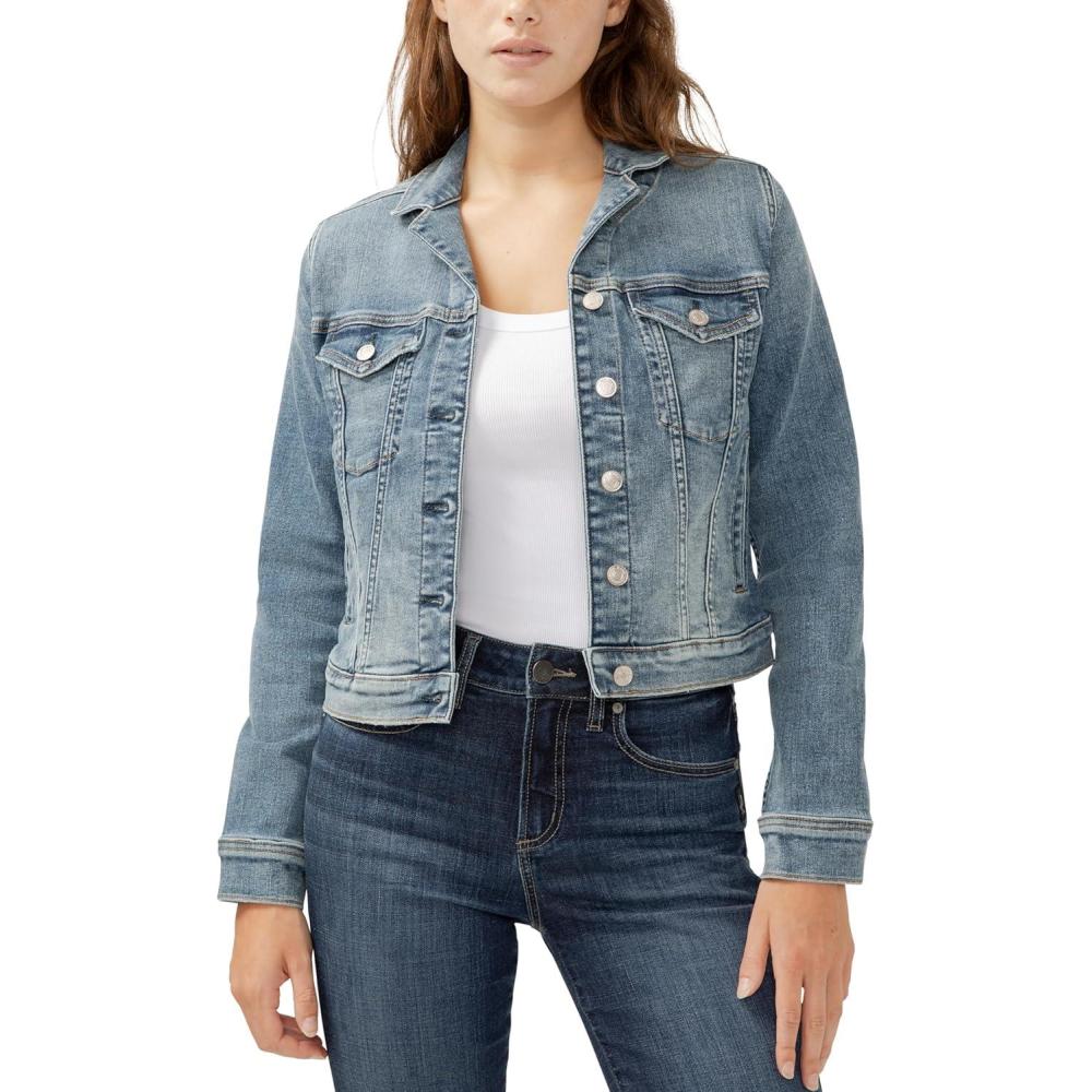image:imageSilver Jeans Co Womens Fitted Denim JacketFitted Indigo