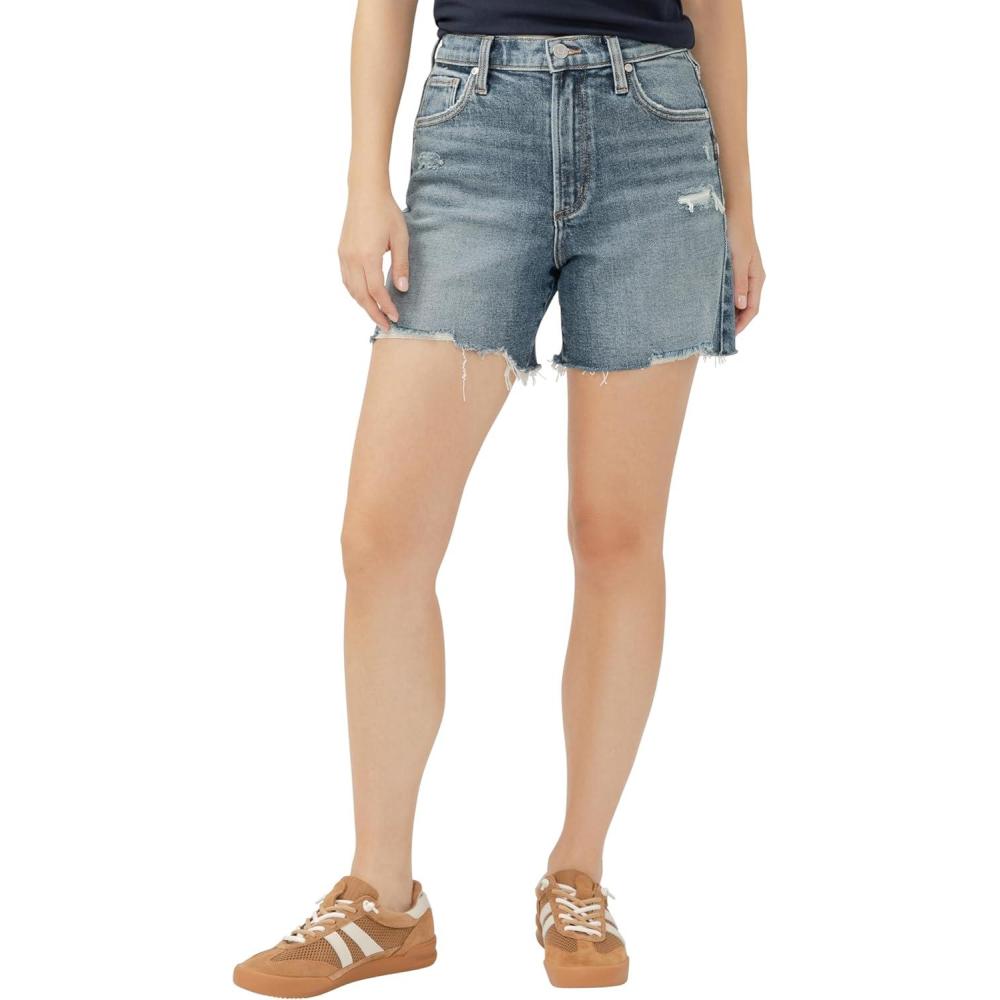 image:imageSilver Jeans Co Womens Highly Desirable High Rise ShortDark Wash