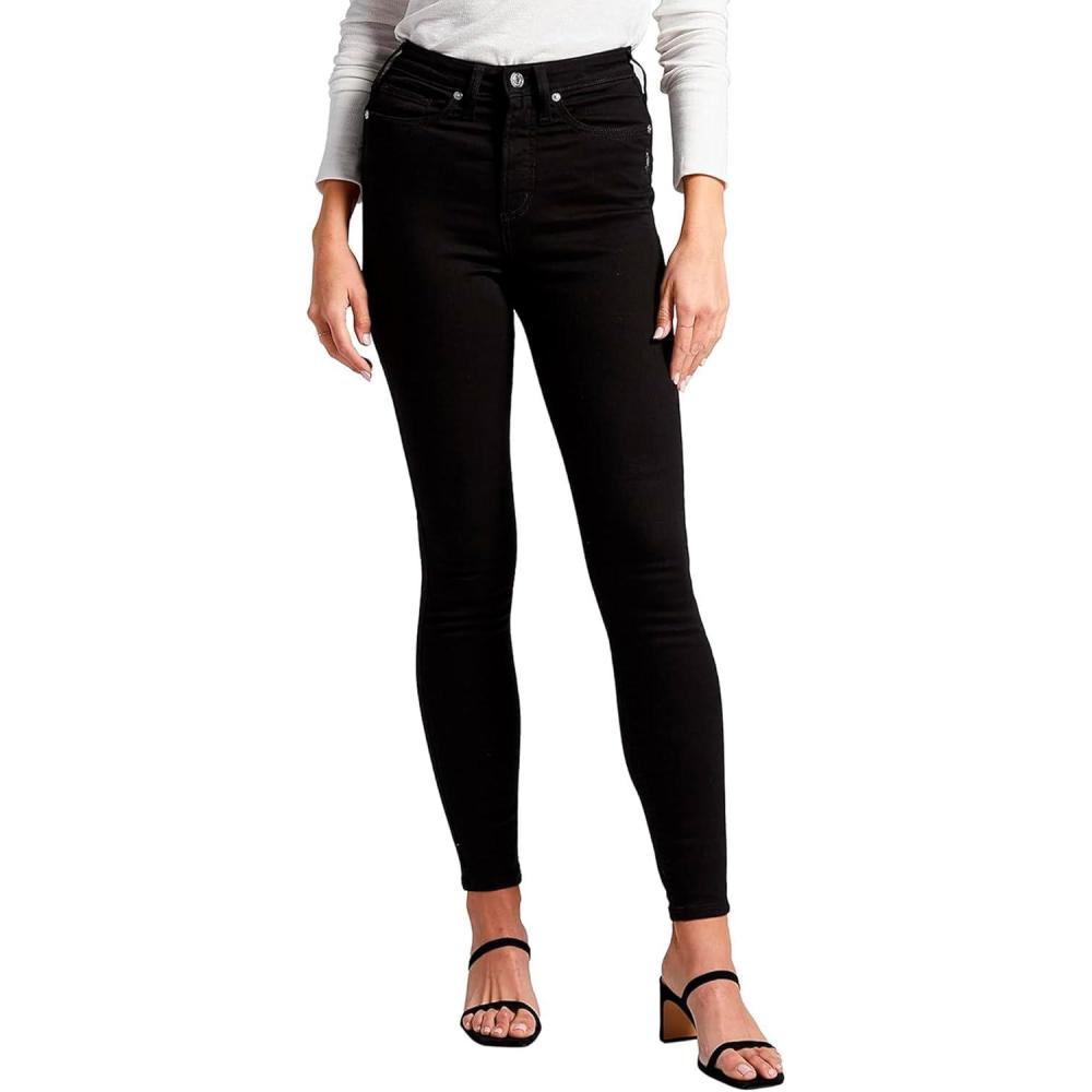 image:imageSilver Jeans Co Womens Infinite Fit High Rise Skinny Leg JeansBlack