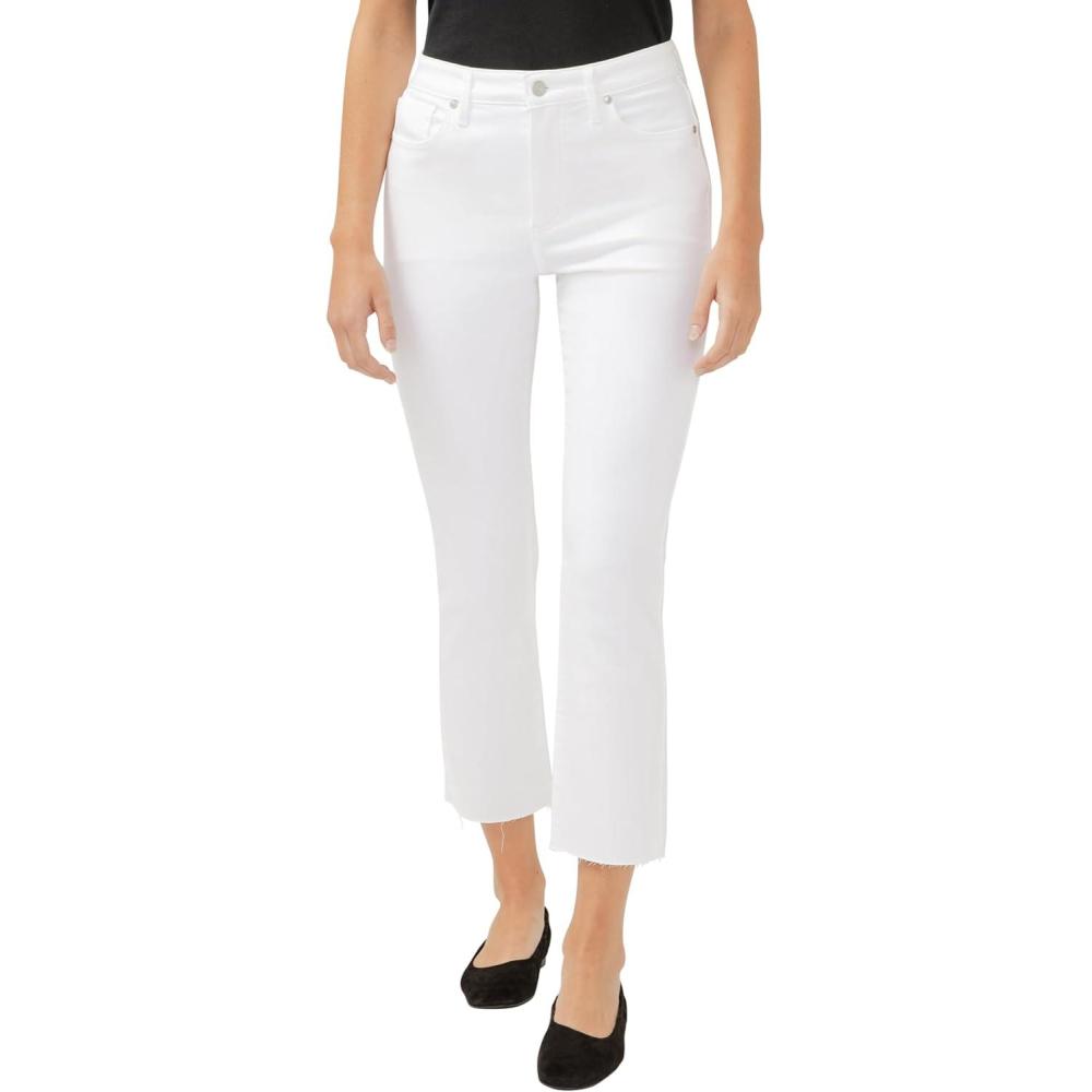 image:imageSilver Jeans Co Womens Isbister High Rise Straight Leg JeansLuxe Stretch White