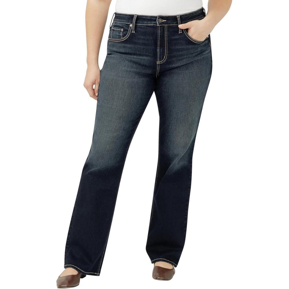 image:imageSilver Jeans Co Womens Plus Size Avery High Rise Slim Bootcut JeansDakota