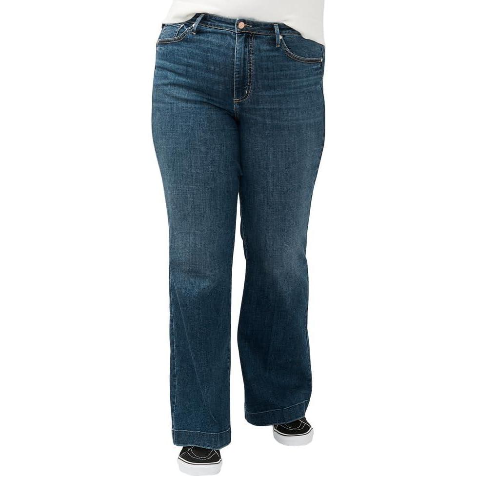 image:imageSilver Jeans Co Womens Plus Size Isbister High Rise Flare Leg JeansFlare Leg Indigo