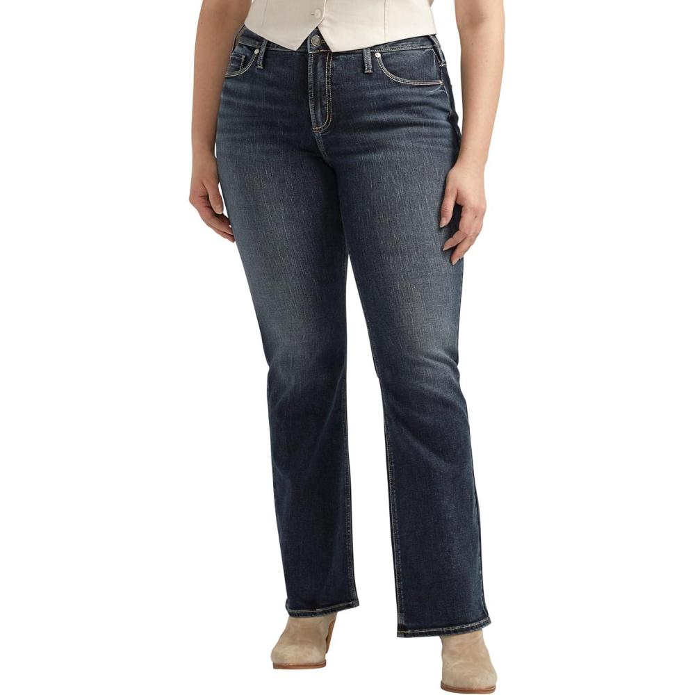 image:imageSilver Jeans Co Womens Plus Size Suki Mid Rise Curvy Fit Bootcut JeansIndigo