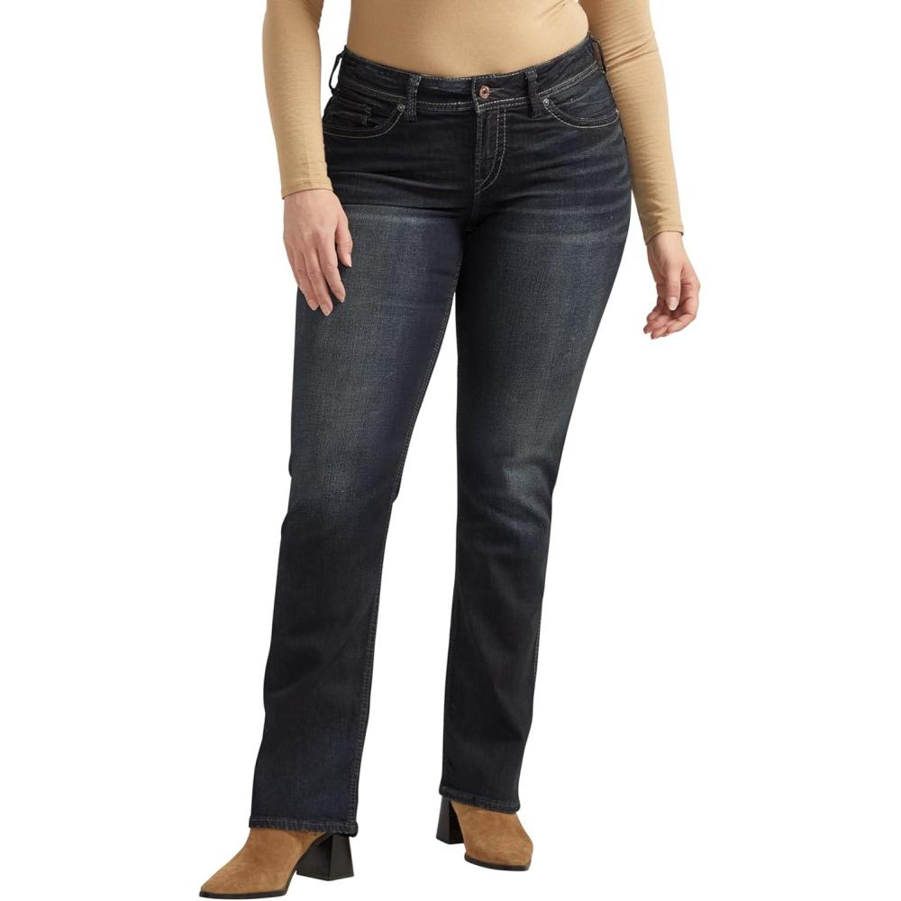 image:imageSilver Jeans Co Womens Plus Size Suki Mid Rise Slim Bootcut JeansDark Wash Ssx405