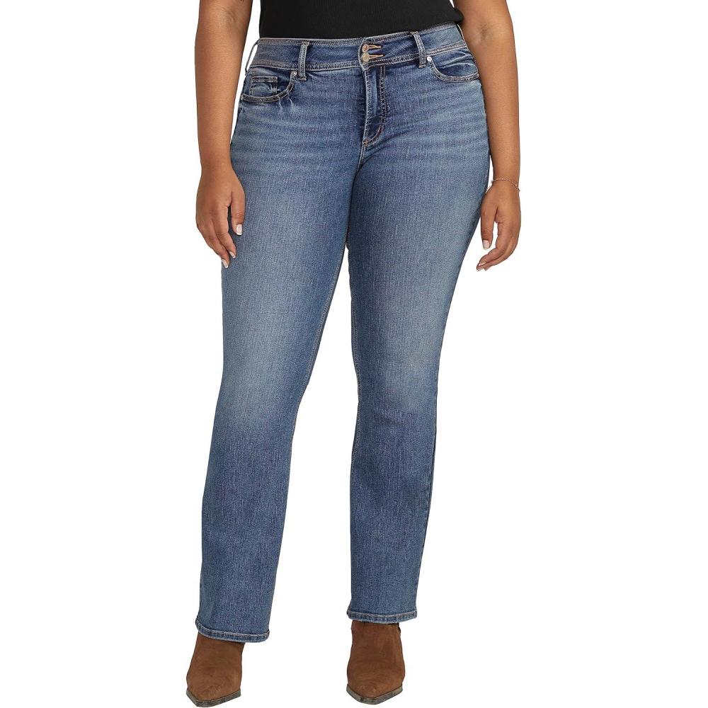 image:imageSilver Jeans Co Womens Plus Size Suki Mid Rise Slim Bootcut JeansMed Wash Edb336