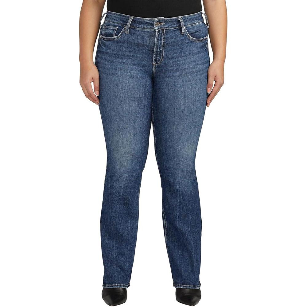 image:imageSilver Jeans Co Womens Plus Size Suki Mid Rise Slim Bootcut JeansMed Wash Ekc391