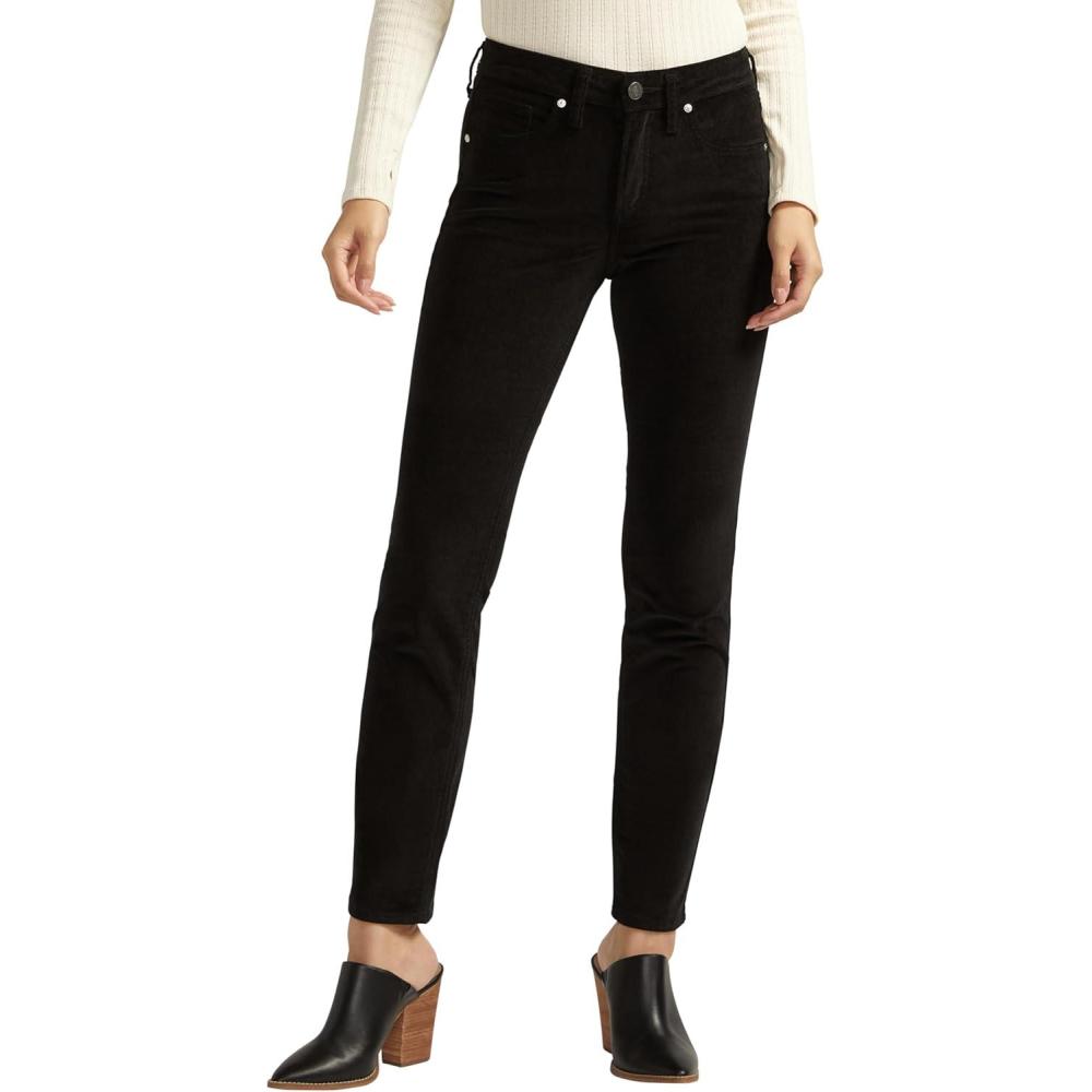 image:imageSilver Jeans Co Womens Suki Mid Rise Curvy Fit Straight Leg JeansBlack