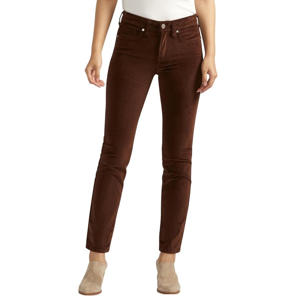 image:imageSilver Jeans Co Womens Suki Mid Rise Curvy Fit Straight Leg JeansChocolate