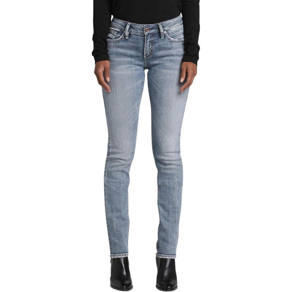 image:imageSilver Jeans Co Womens Suki Mid Rise Curvy Fit Straight Leg JeansMid Stretch Vintage Light