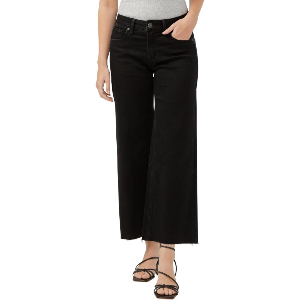 image:imageSilver Jeans Co Womens Suki Mid Rise Curvy Fit Wide Leg JeansLuxe Stretch Black