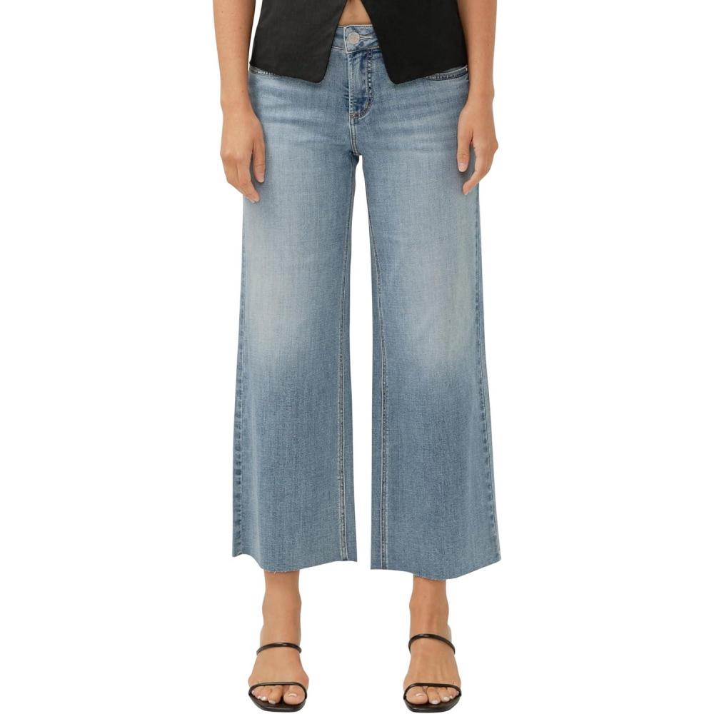 image:imageSilver Jeans Co Womens Suki Mid Rise Curvy Fit Wide Leg JeansLuxe Stretch Indigo