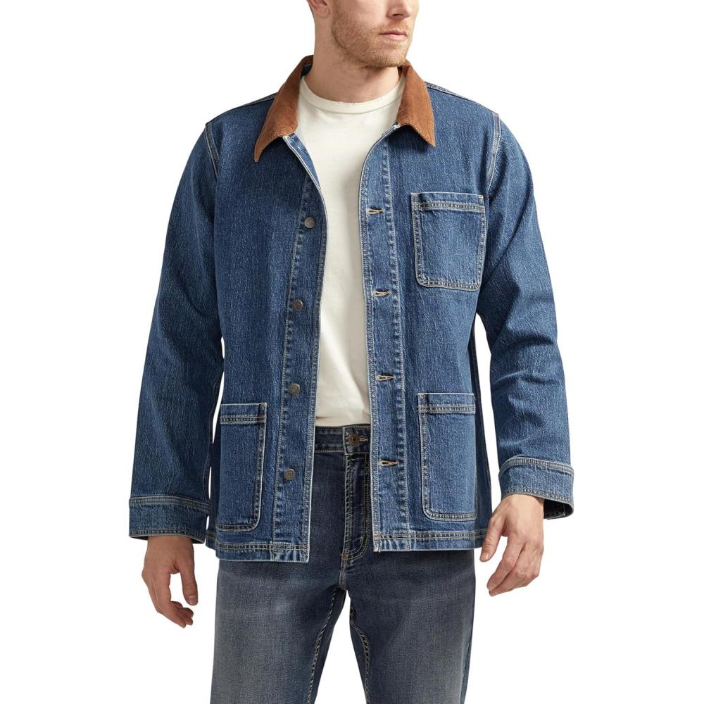 image:imageSilver Jeans Co mens Denim JacketChore Dark Wash