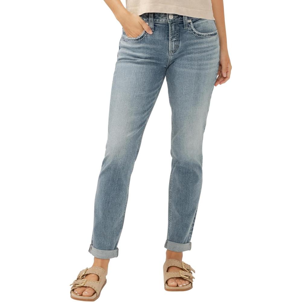 image:imageSilver JeansWomens Sam Relaxed Boyfriend Fit JeanIndigo