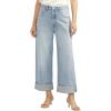 image:imageSilver Jeans Co Womens Baggy Mid Rise Wide Leg Cropped JeansLegacyIndigo