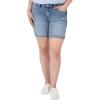 image:imageSilver Jeans Co Womens Plus Size Avery High Rise Curvy Fit Bermuda ShortCuffed Eco Wash