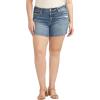 image:imageSilver Jeans Co Womens Plus Size Elyse Mid Rise Comfort Fit ShortDenim ShortsMed Wash Cvs305