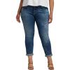 image:imageSilver Jeans Co Womens Plus Size Girlfriend Mid Rise Slim Leg JeansLegacyBlue