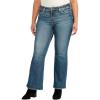 image:imageSilver Jeans Co Womens Plus Size Most Wanted Mid Rise Flare Jeans  LegacyMed Wash Eae369
