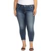 image:imageSilver Jeans Co Womens Plus Size Suki Mid Rise Curvy Fit Skinny JeansMed Wash Cropped