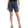 image:imageSilver Jeans Co Womens Suki Mid Rise Curvy Fit Bermuda ShortMed Wash Scv399
