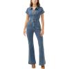 image:imageSilver Jeans Co womens 70s Flare Leg Denim JumpsuitIndigo
