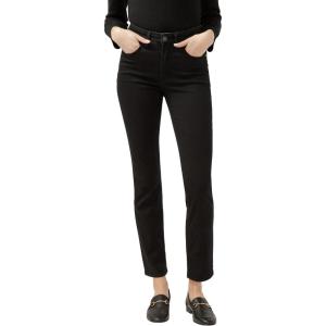 Silver Jeans CO Women’s Avery High Rise Curvy Fit Straight Leg Jeans(Black)