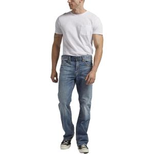 Silver Jeans Co. Mens Craig Easy Fit Bootcut Jeans(Light Wash Ras180)