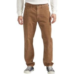 Silver Jeans Co. Men’s Eddie Athletic Fit Tapered Leg Jeans(Corduroy Khaki)