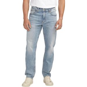 Silver Jeans Co. Men’s Eddie Athletic Fit Tapered Leg Jeans(Light Blue)
