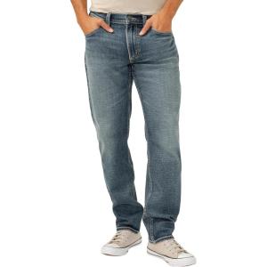 Silver Jeans Co. Men’s Eddie Athletic Fit Tapered Leg Jeans(Luxe Heritage Dark Indigo)