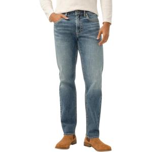 Silver Jeans Co. Men’s Eddie Athletic Fit Tapered Leg Jeans(Med Indigo Wash)