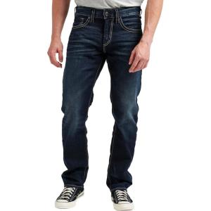 Silver Jeans Co. Men’s Eddie Athletic Fit Tapered Leg Jeans(Rinse Wash)