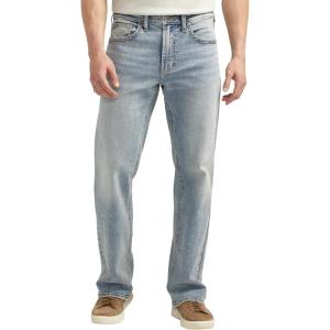 Silver Jeans Co. Men’s Gordie Relaxed Fit Straight Leg Jeans(Indigo)