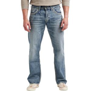 Silver Jeans Co. Mens Gordie Relaxed Fit Straight Leg Jeans(Light Indigo)