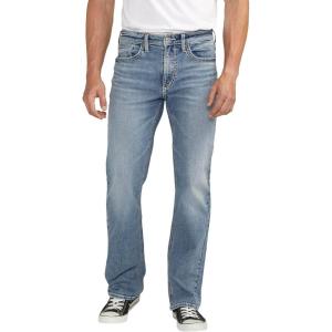 Silver Jeans Co. Mens Gordie Relaxed Fit Straight Leg Jeans(Med Wash Fcs281)
