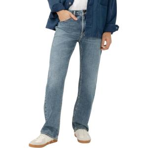 Silver Jeans Co. Men’s Gordie Relaxed Fit Straight Leg Jeans(Red)