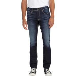 Silver Jeans Co. Mens Konrad Slim Fit Slim Leg Luxe Heritage Jeans(Dark Wash Ecf490)