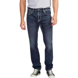 Silver Jeans Co. Mens Konrad Slim Fit Slim Leg Luxe Heritage Jeans(Dark Wash Fcb444)