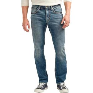 Silver Jeans Co. Mens Konrad Slim Fit Slim Leg Luxe Heritage Jeans(Indigo)