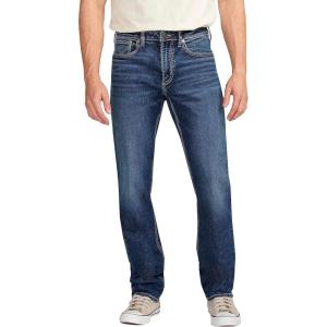 Silver Jeans Co. Men’s Machray Athletic Fit Straight Leg Jeans(Dark Wash Fcb354)