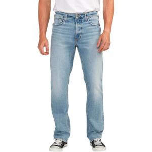 Silver Jeans Co. Men’s Machray Athletic Fit Straight Leg Jeans(Light Wash)