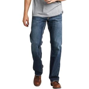 Silver Jeans Co. Men’s Zac Relaxed Fit Straight Leg Jean – Legacy(Dark Indigo)