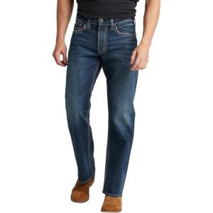 Silver Jeans Co. Men’s Zac Relaxed Fit Straight Leg Jean – Legacy(Dark Indigo Wash)