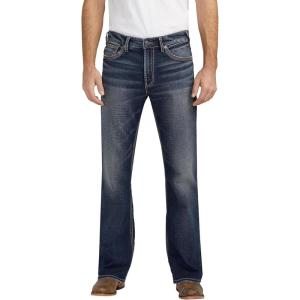 Silver Jeans Co. Men’s Zac Relaxed Fit Straight Leg Jean – Legacy(Dark Wash Ewk404)