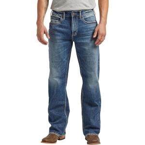Silver Jeans Co. Men’s Zac Relaxed Fit Straight Leg Jean – Legacy(Dark Wash Scv309)