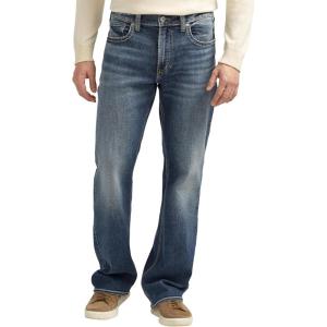 Silver Jeans Co. Men’s Zac Relaxed Fit Straight Leg Jean – Legacy(Med Indigo)